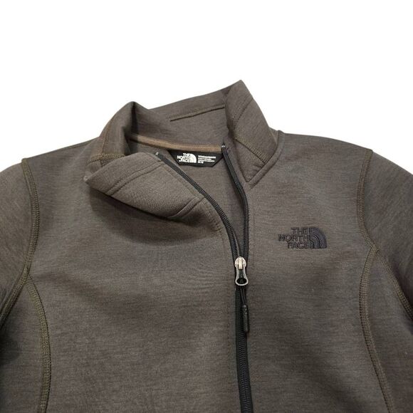 The North Face Skyline Full Zip Jacket Women's Medium Forest Green Long Sleeve - Picture 3 of 8